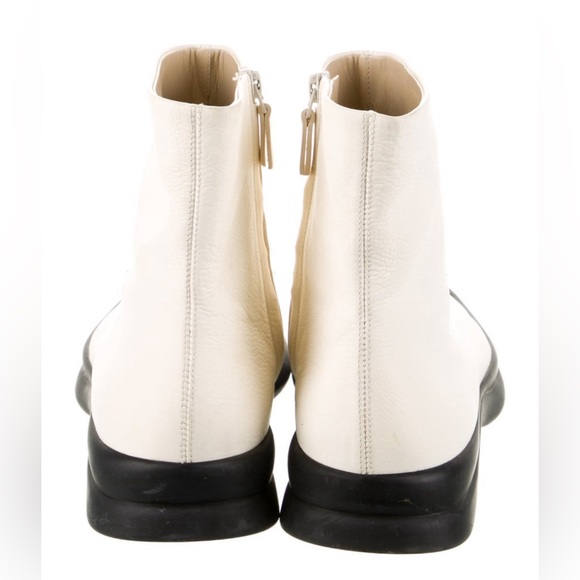 The Row Leather Chelsea Boots in White Size 11 - Picture 4 of 5